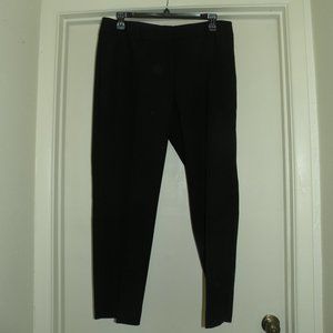 NWT Talbots High Waist Hampshire Ankle Pants Black Slacks Trousers 16W
